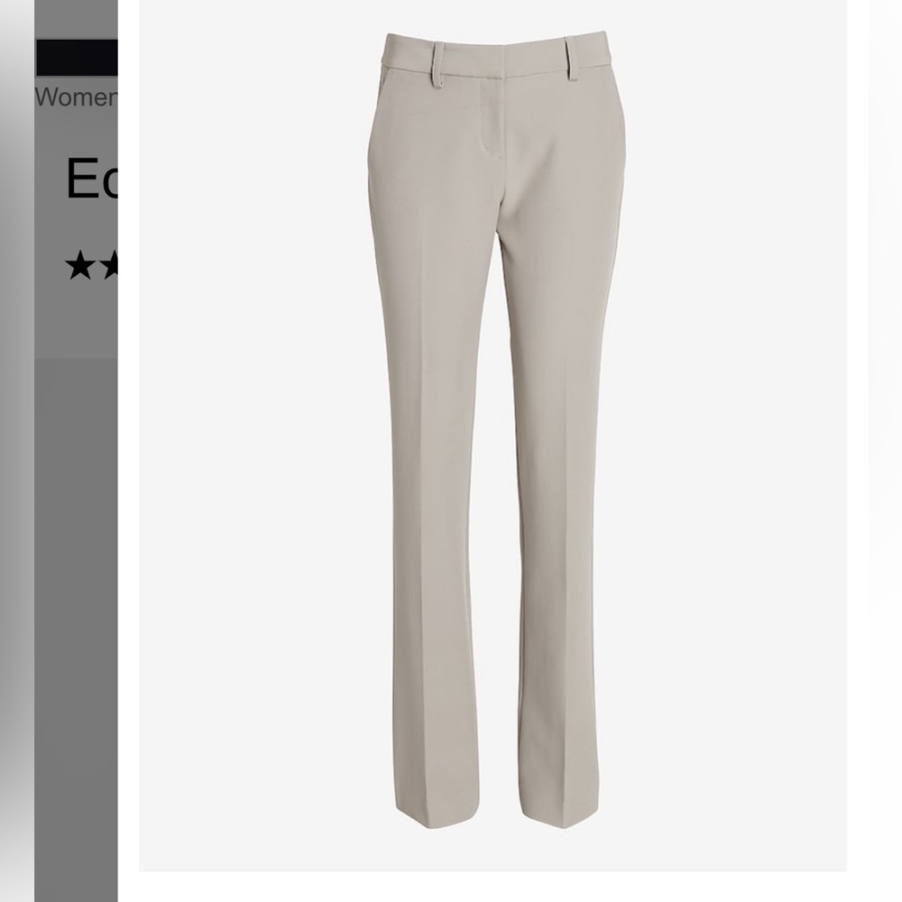 Express Bootcut Mid Rise Pant - Picture 3 of 3